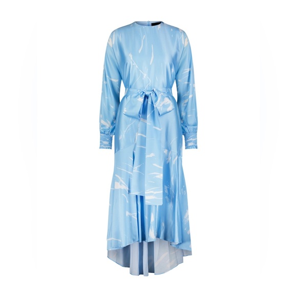 Aleeza Paris Onyx Printed Dress, Sz L - Picture 1 of 4